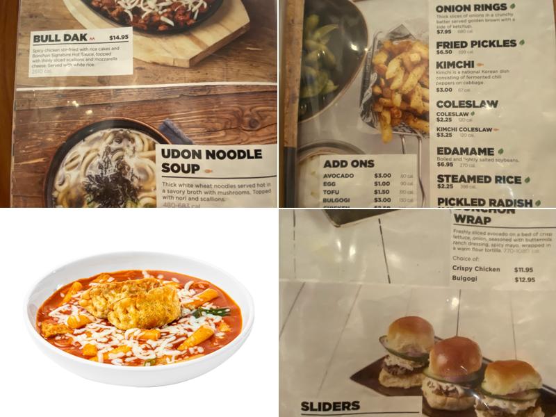 Bonchon Hanover Menu