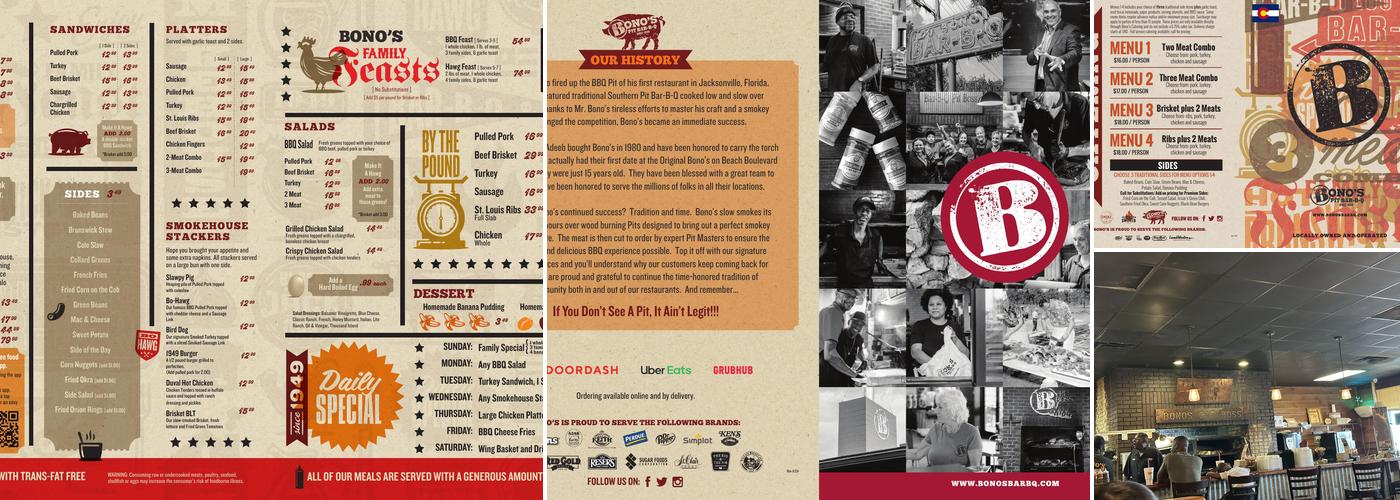 Bono's Pit Bar-B-Q Menu