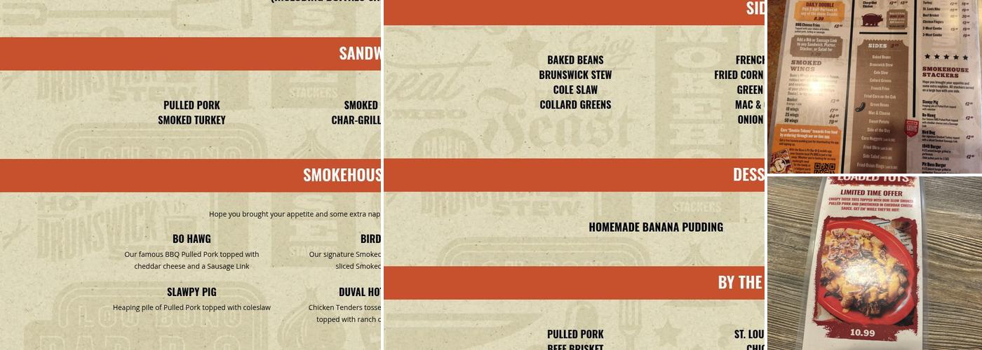 Bono's Pit Bar-B-Q Menu