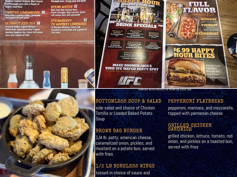 BoomerJack's Grill Menu