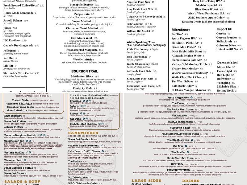 Bootleggers' Whiskey Bar - Grill Menu
