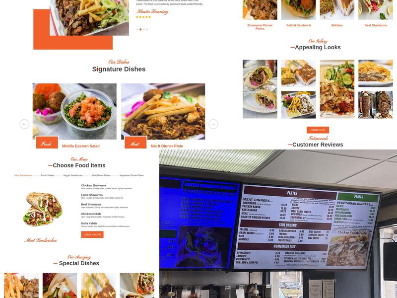 Boston Shawarma Menu