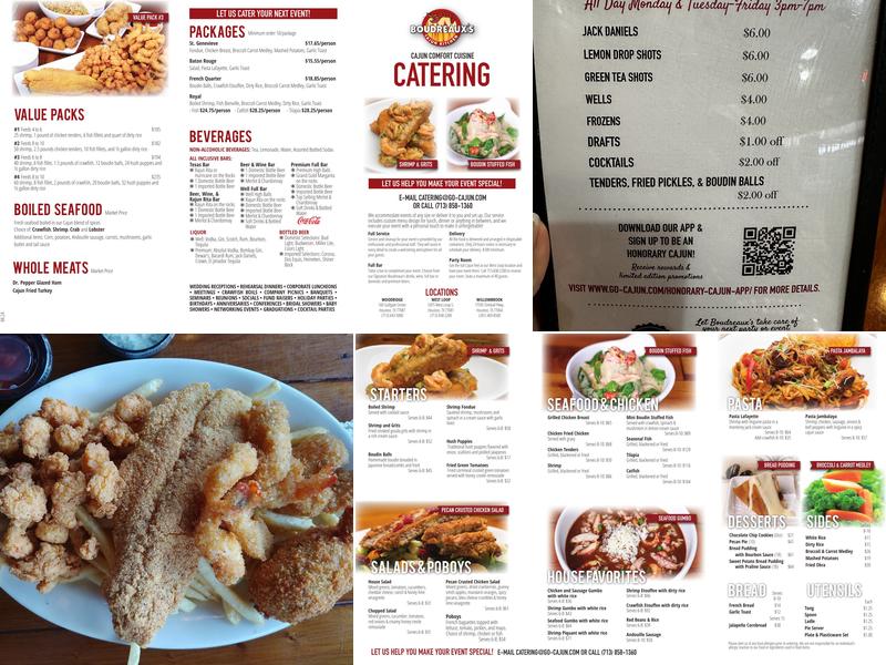 Boudreaux's Cajun Kitchen Menu