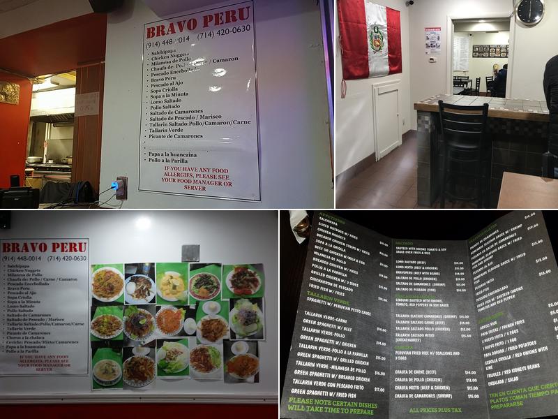 Bravo Peru Menu
