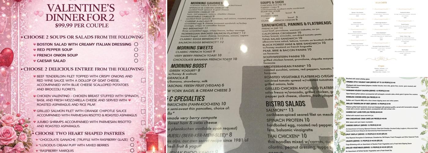 Bread & Chocolate Menu