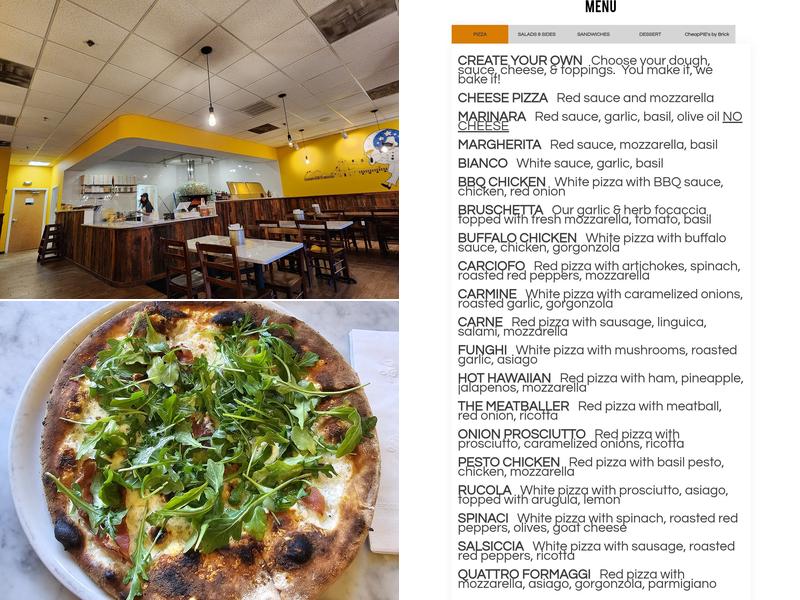 Brick Pizzeria Napoletana Menu