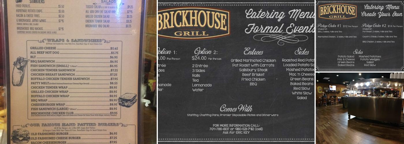 Brickhouse Grill & Catering Menu