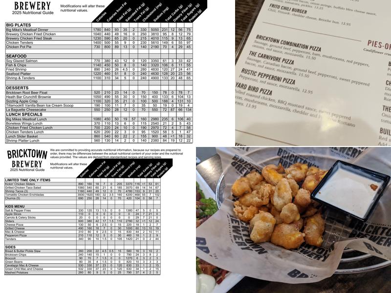 Bricktown Brewery - Midwest City Menu