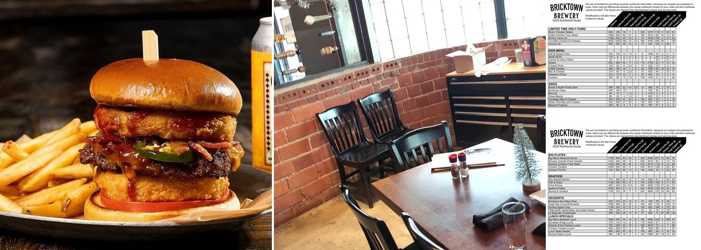 Bricktown Brewery Menu