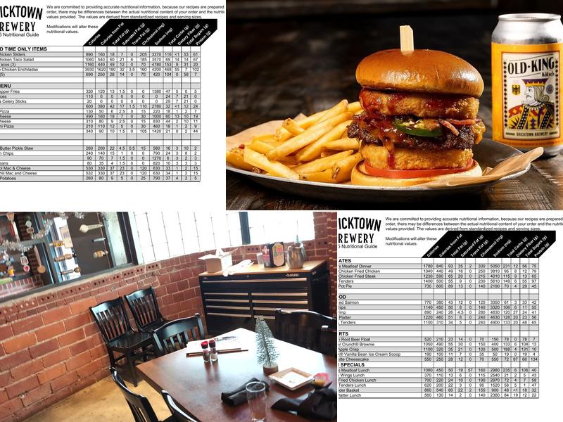 Bricktown Brewery Menu