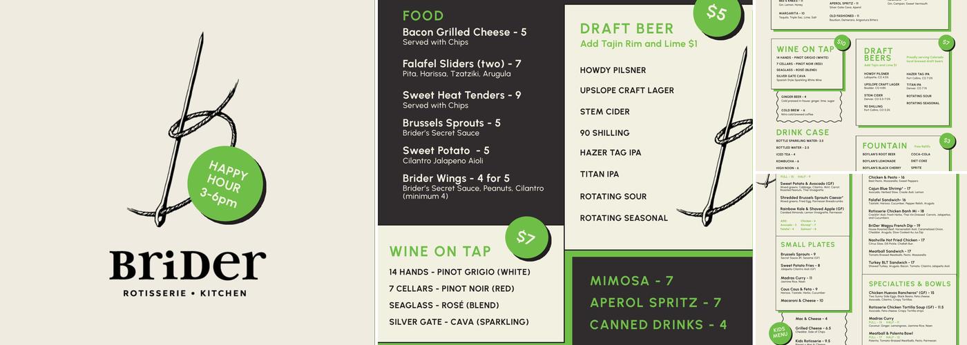 Brider Menu
