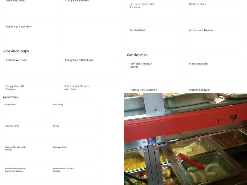 Brisas Del Caribe Menu