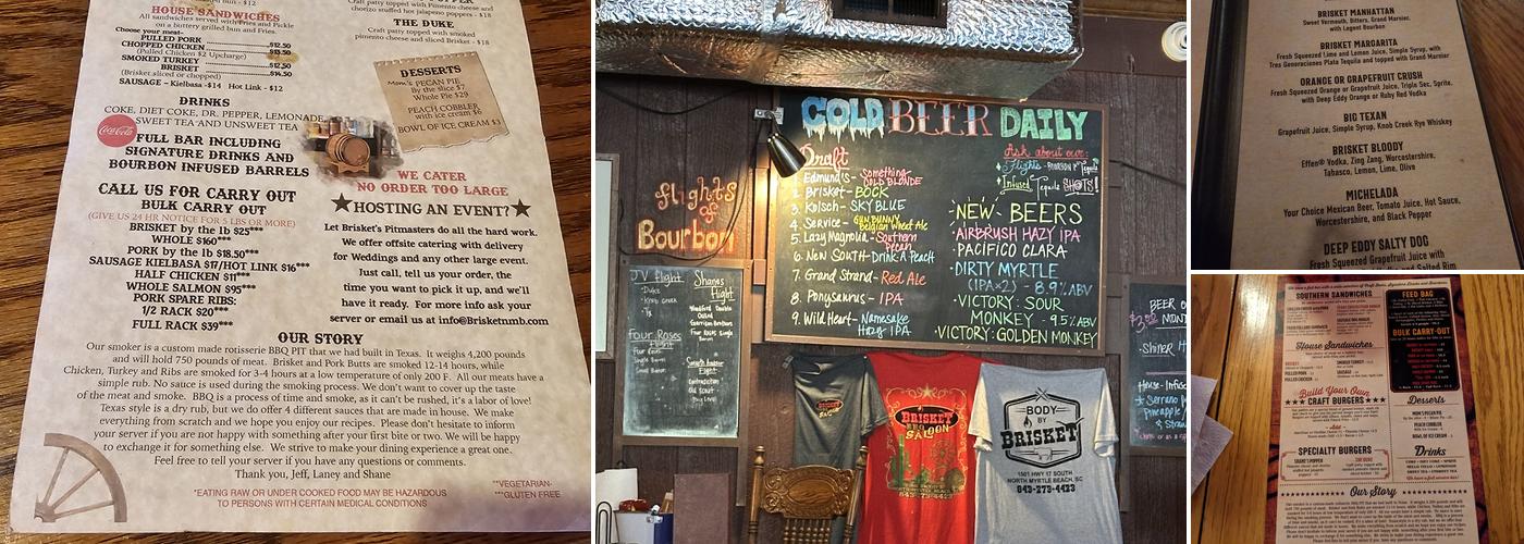 Brisket Menu