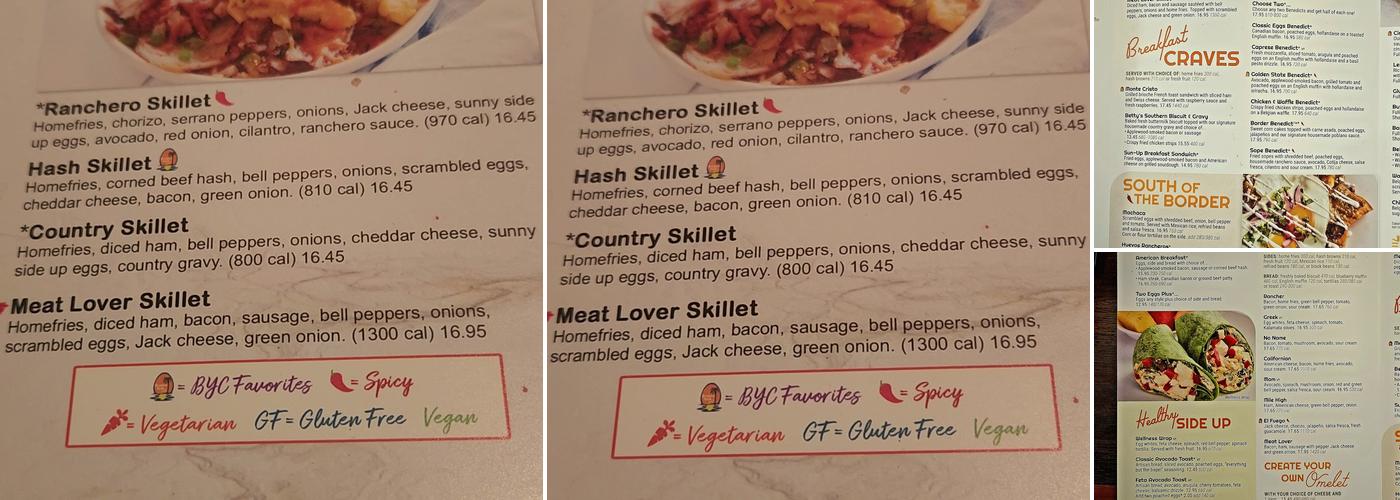 Broken Yolk Cafe Menu