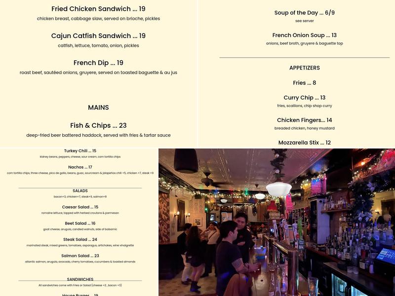 Brooklyn Public House Menu