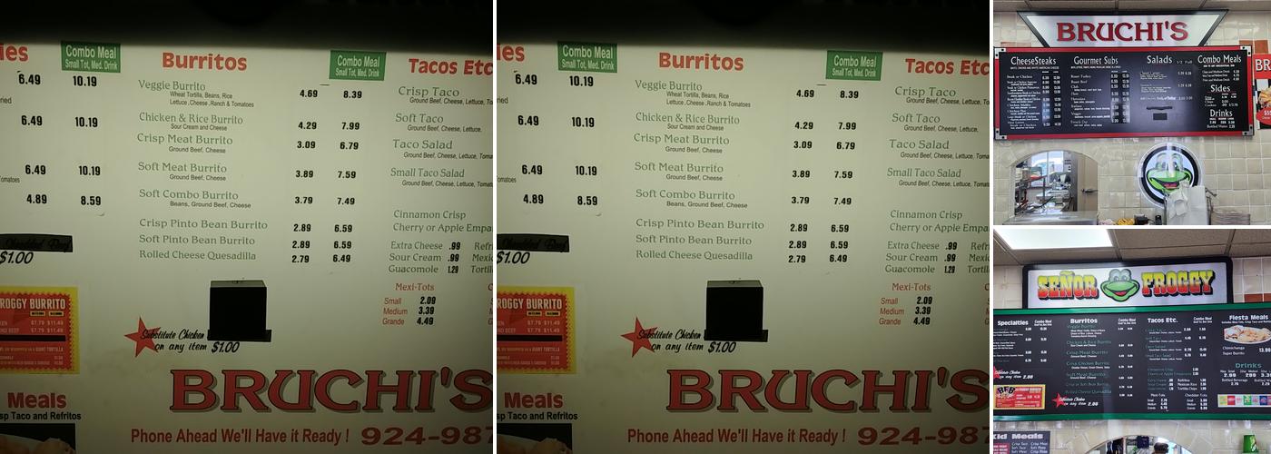 Bruchi's Menu