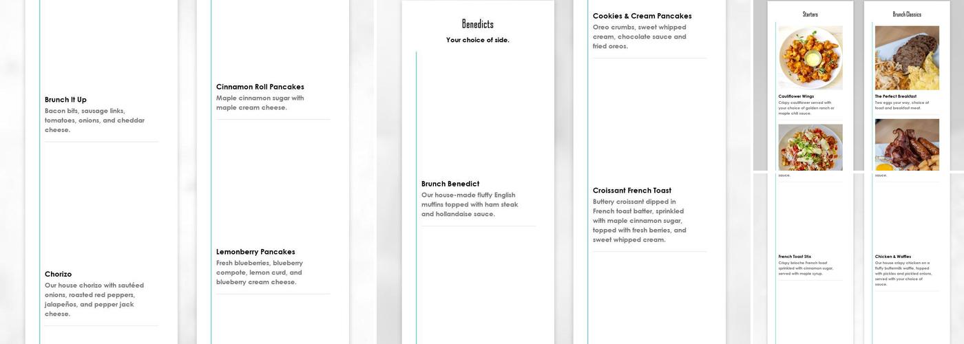 Brunch It Up Menu