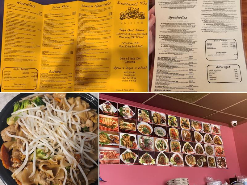 Buathong Thai Cuisine Menu