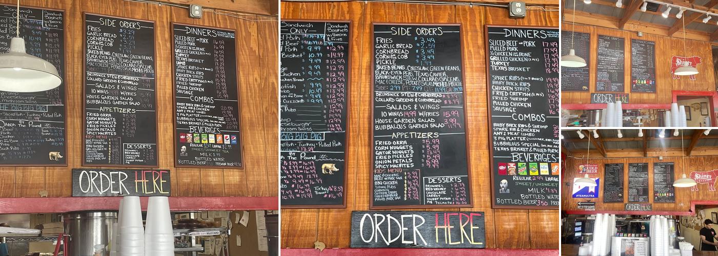 Bubbalou's Bodacious Bar-B-Que Menu
