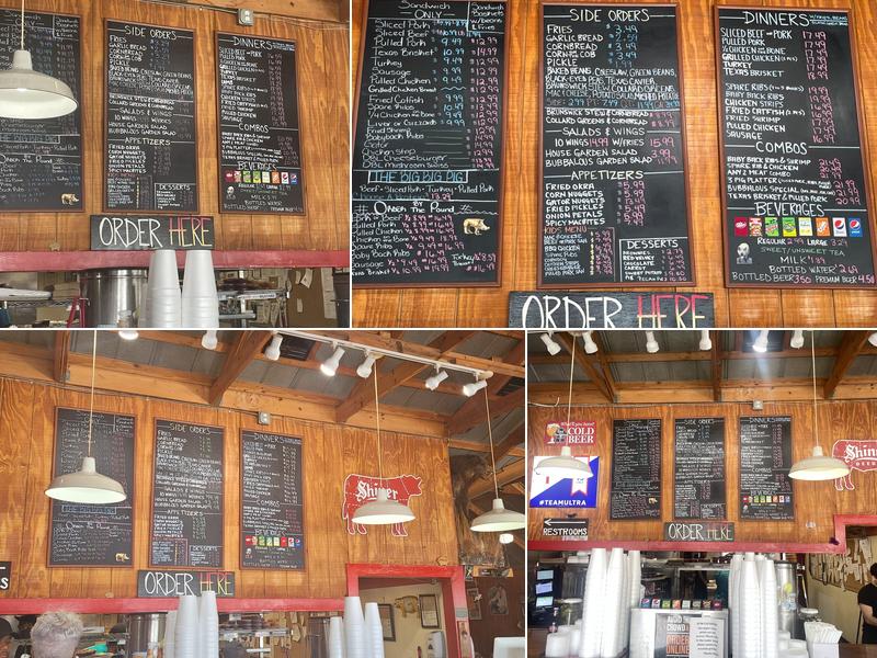 Bubbalou's Bodacious Bar-B-Que Menu