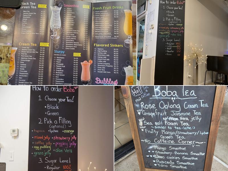 Bubble Tea House Menu