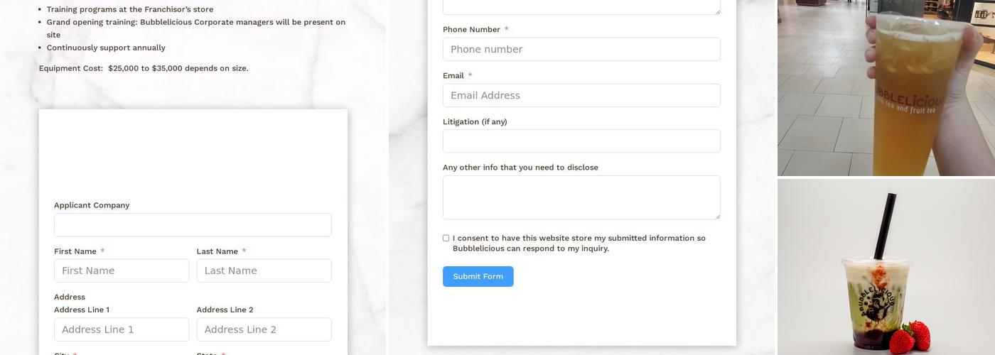 Bubblelicious Bubble Tea Southridge Menu
