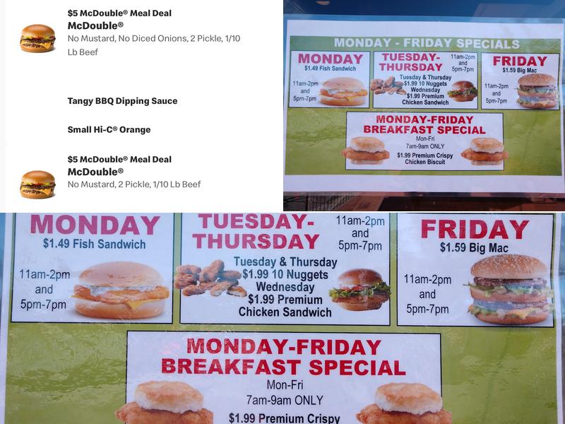 McDonald's Menu