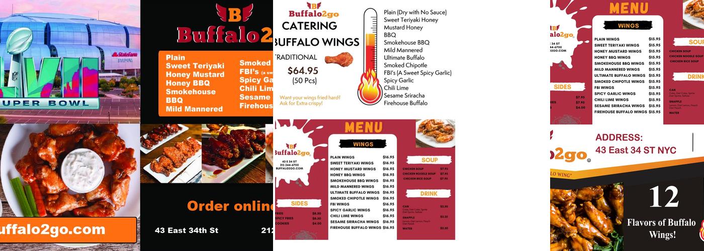 Buffalo2go Menu