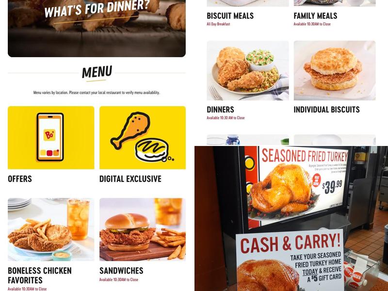Bojangles Menu