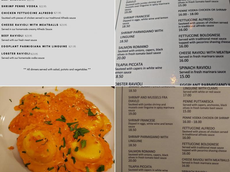 Buona Sera Ristorante Menu