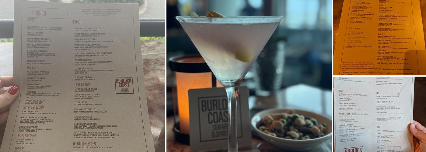 Burlock Coast Menu