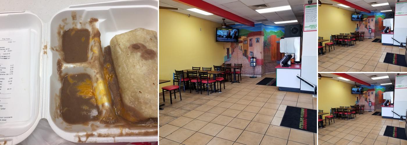 Burrito Express Menu