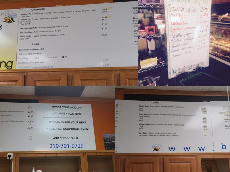 Busy Bee Imports Menu