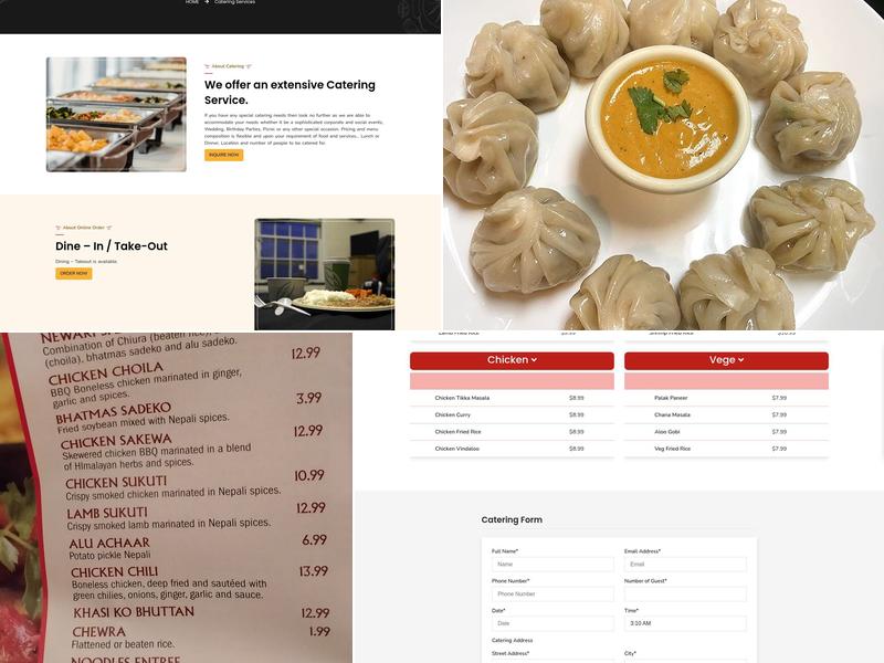 Butter Chicken Restaurant Menu