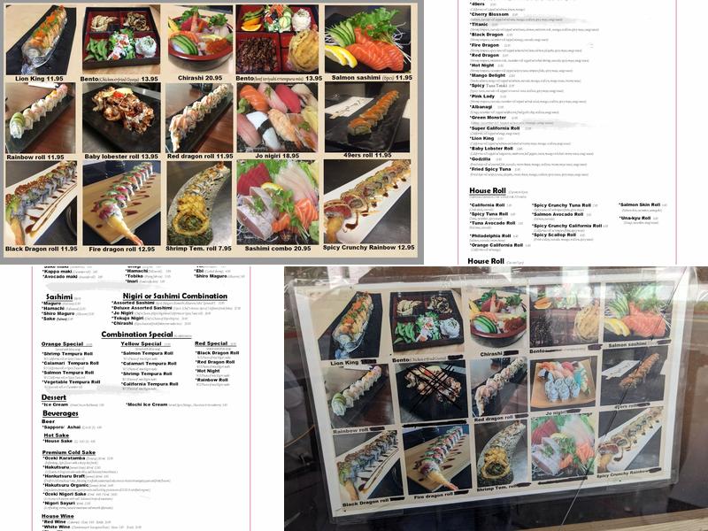 Moe Sushi and Grill Menu