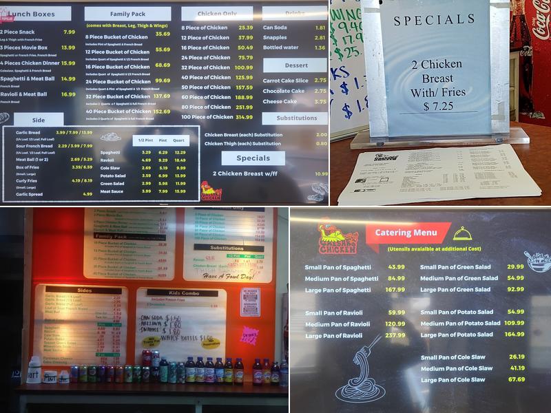 Caesar's Chicken Menu