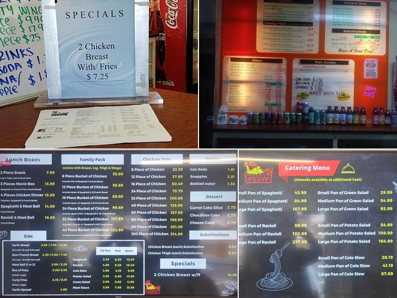 Caesar's Chicken Menu