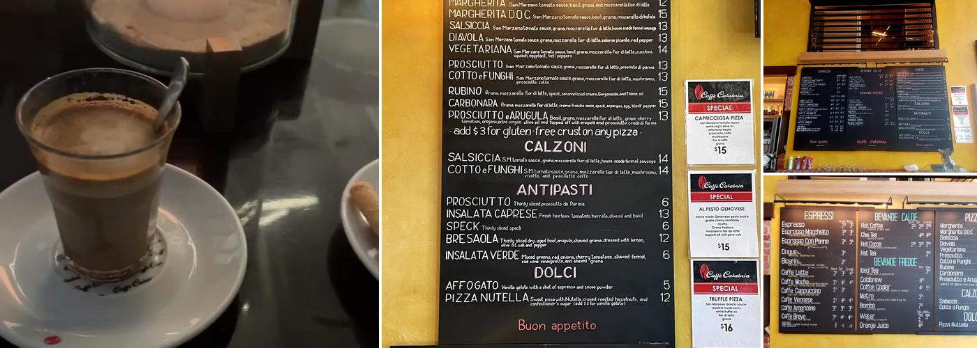Caffè Calabria Menu