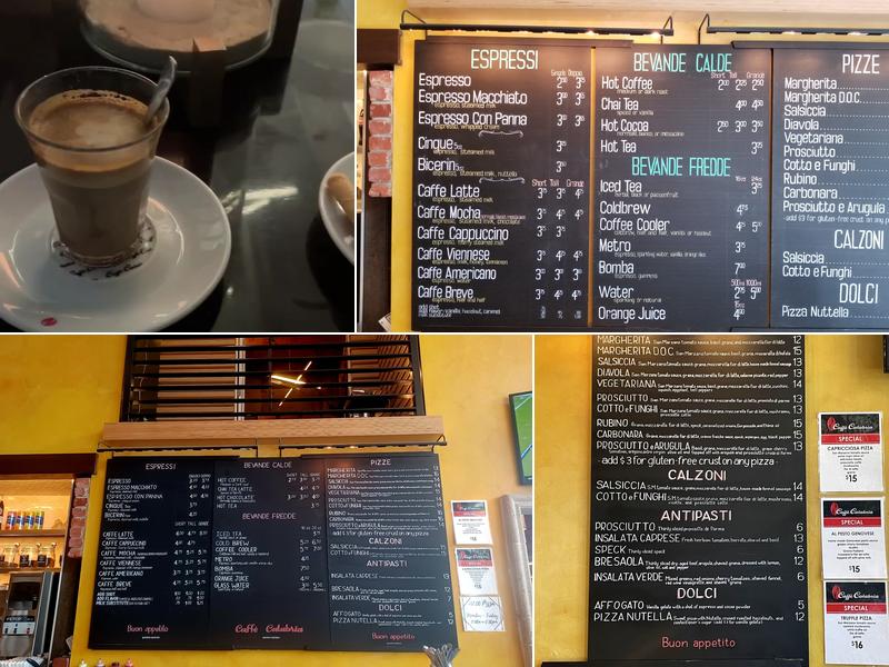 Caffè Calabria Menu