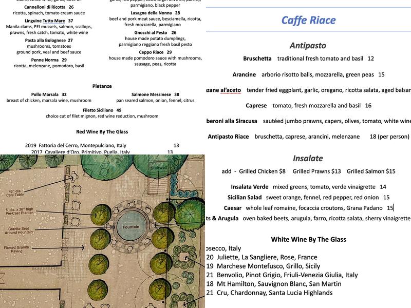 Caffe Riace Menu