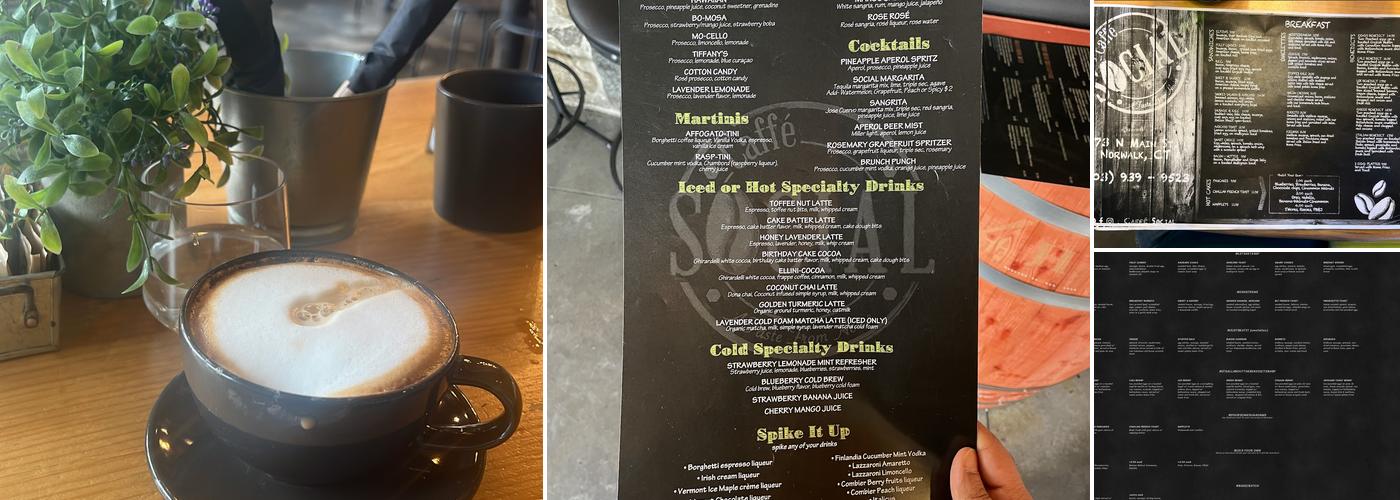 Caffe Social Menu