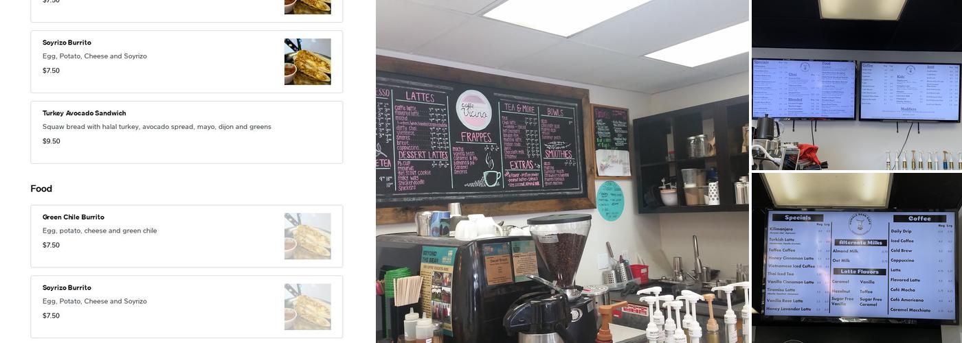 Humble Bean Cafe Menu