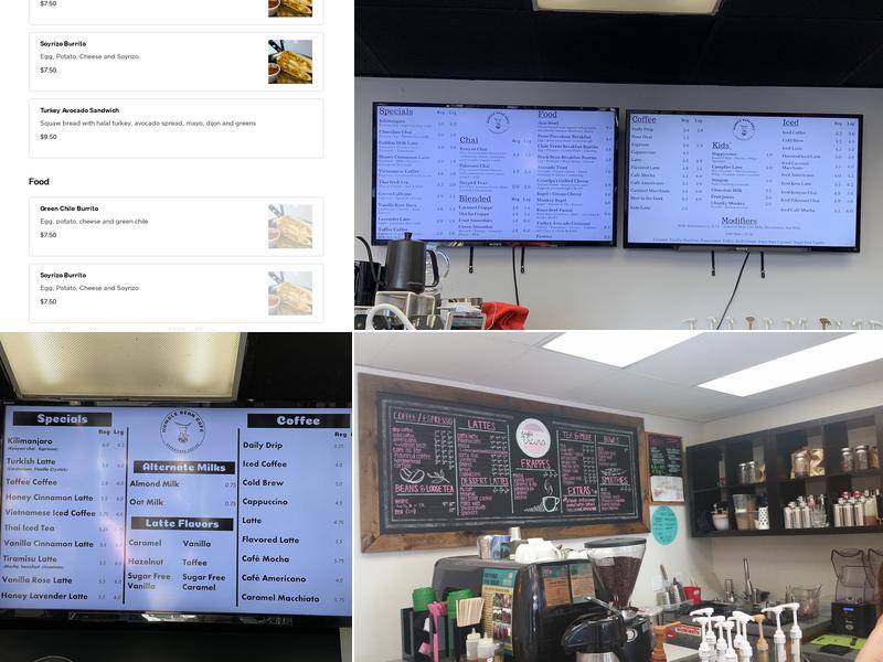 Humble Bean Cafe Menu