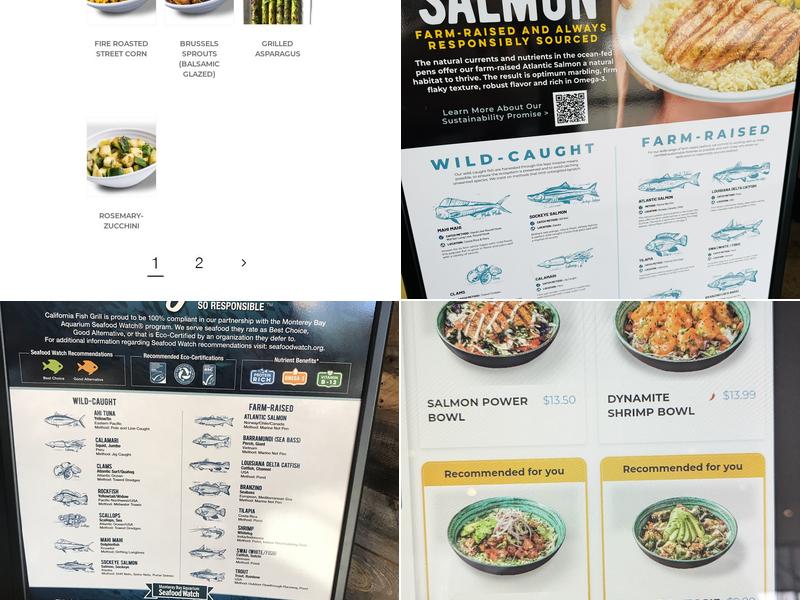 California Fish Grill Menu