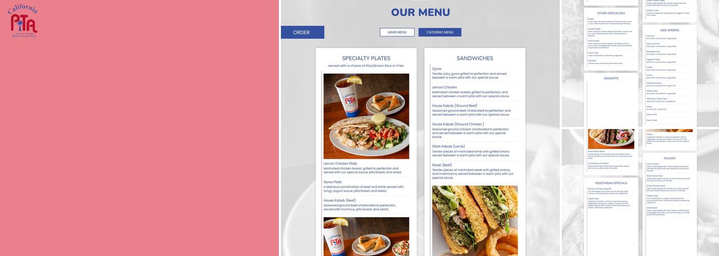 California Pita & Grill Beverly Hills Menu