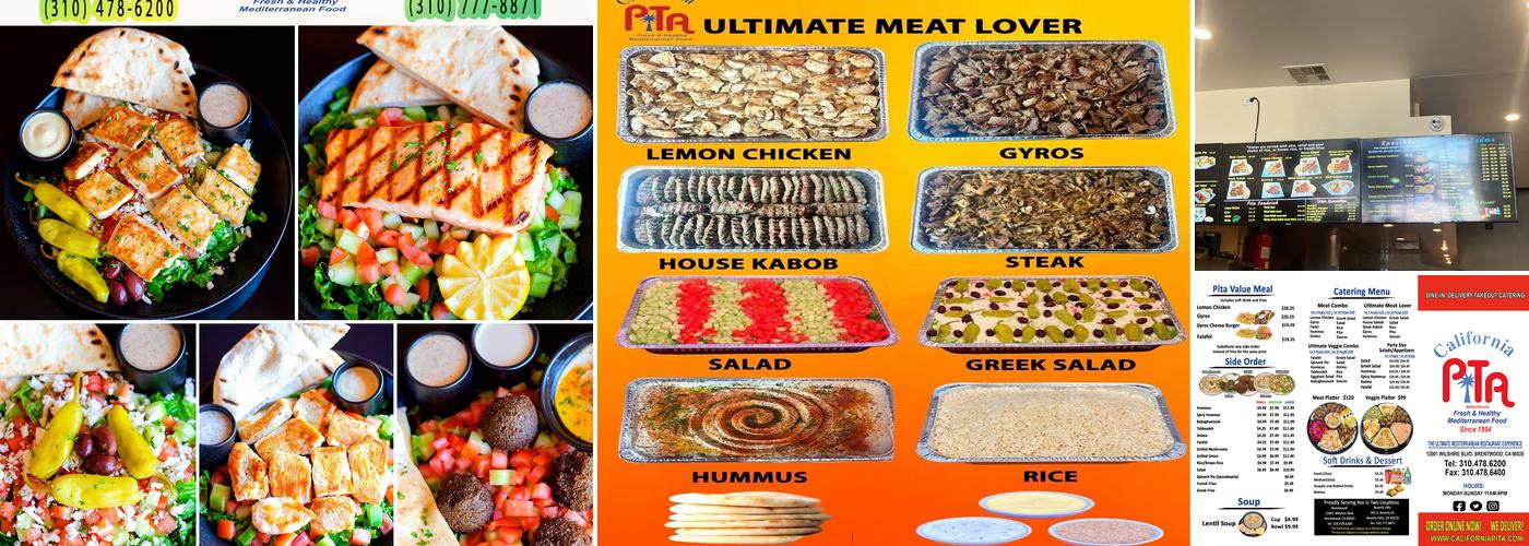 California Pita & Grill Brentwood Menu