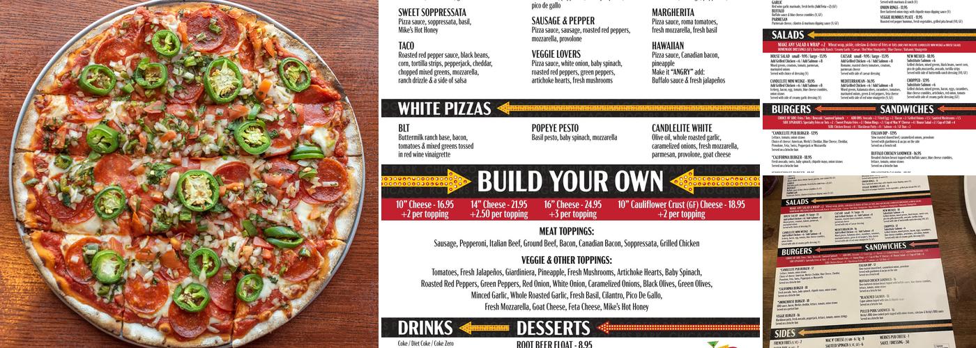 Candlelite Chicago Menu