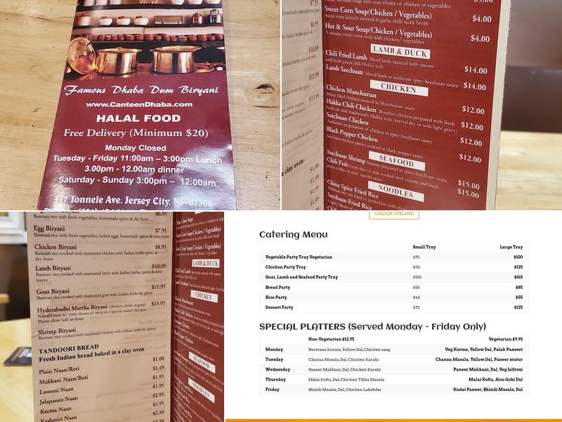 Canteen Desi Dhaba Menu