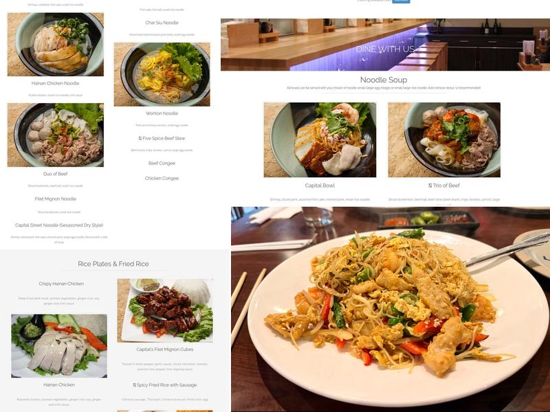 Capital Noodle Bar | Costa Mesa Menu