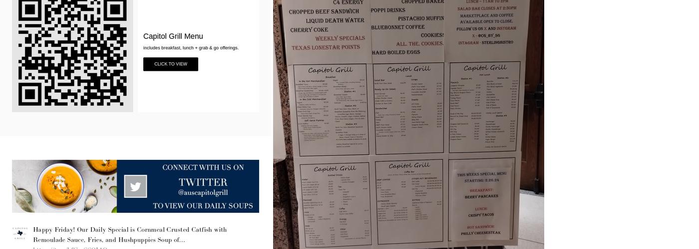 Capitol Grill Menu